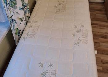 Materac 90x200 Sambella, jak nowy, kokos, pokrowiec bamboo +rama gratis