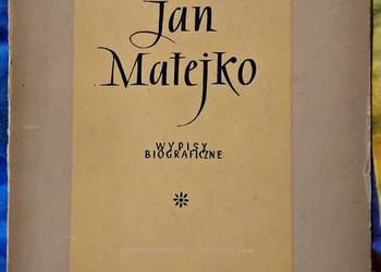 Książka "Jan Matejko - Wypisy biograficzne"