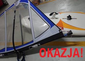 Deska windsurfing + żagiel + 2x Bom + 2x maszt +wiosło Made in Germany