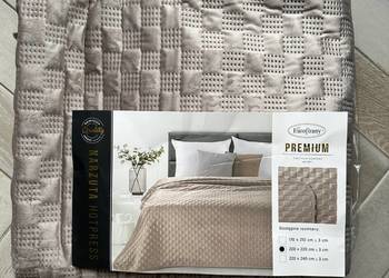 Narzuta welwetowa - premium EUROFIRANY  200x220 cuepły beż