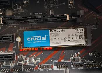 Dysk SSD Crucial P2 500GB M.2 NVMe PCIe 3.0 – CT500P2SSD8 – 100% sprawny