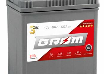 Akumulator 40Ah 420A GROM EFB START&STOP  Japan Lewy Plus DTR