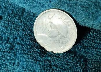 Moneta obiegowa II RP 1 zł żniwiarka 1924 r srebrna próba 750