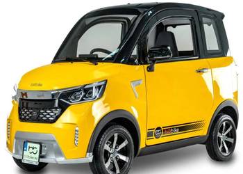 Czterokołowiec skuter elektryczny z dachem MICRO CAR BILI ECOMO 4 zółty