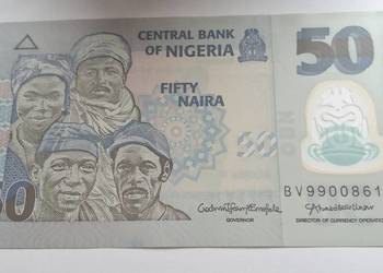 NIGERIA-50 NAIRA-2023 r-(POLIMER) ŁADNY, CAŁY