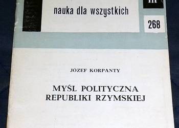 Myśl polityczna Republiki Rzymskiej - Józef Korpanty