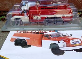TATRA 148 CAS Straż pożarna Kultowe ciężarówki PRL Deagostini model 1/43