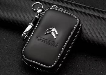 CITROEN BRELOK ETUI NA KLUCZYKI SKÓRA CHROM NOWOCZESNY DESIGN