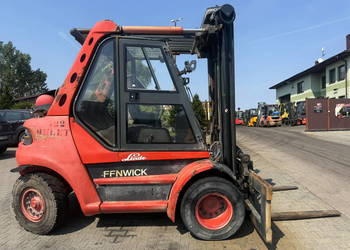wózek widłowy LINDE H60T-03 LPG udźwig 6.000 kg 4.10m Perkins 6-cyl Kabina