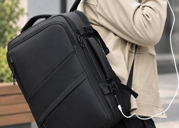 Męski Plecak Biznesowy i Podróżny | Na Laptopa A4 (Rozszerzany) FUNKCJONALN