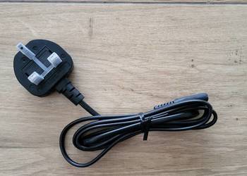 Kabel zasilający C7 z wtyczką typu M (gniazda w UK)