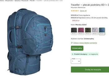 Plecak 60+20l. Mountain Warehouse