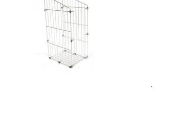 KOSZ NA BIELIZNĘ SREBR Z MOC.FRONTU DO SZAFKI 60cm