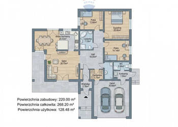 Nowy piękny dom parterowy obok Jeziora Rybnickiego