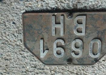 Tablica motocyklowa stara zabytkowa