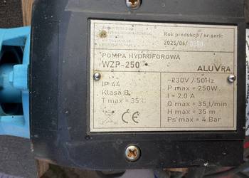 Pompa Aluvra WZP-250 z automatem — 230 V, 250 W