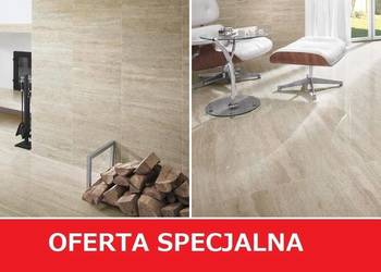 gres 45/45 travertino silver poler-błyszczący paradyż gat.1