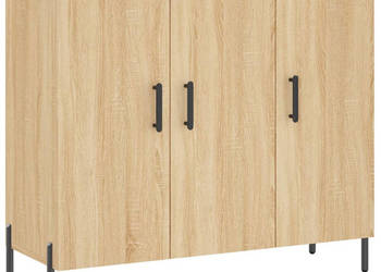 Szafka dąb sonoma 90x34x80 cm materiał drewnopochodny WM-828119