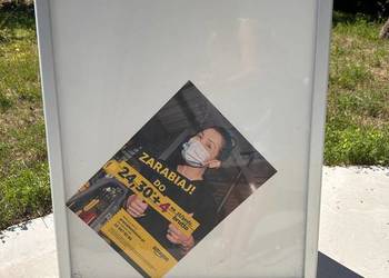 potykacz dwustronny na plakat 106x64