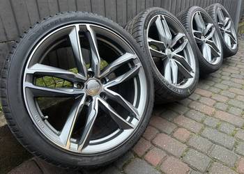 Zimowe 19 cali Audi A4 A5 A6 felgi koła komplet 5x112 ET45 8.5J