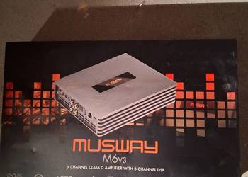 Wzmacniacz MUSWAY M6v3 EVO DSP 6-KANAŁOWY WZMACNIACZ KLASY
