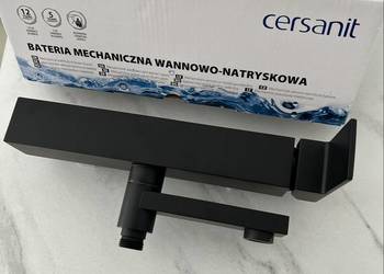 NOWA Bateria Wannowo-Natryskowa Cersanit Bari Czarny Mat – Komplet