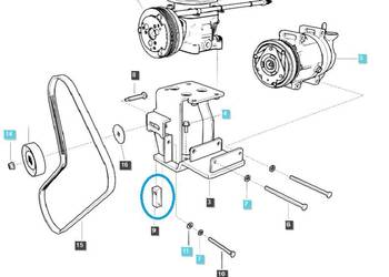Drążek napinacza paska rozrządu TRG865 / LS Tractor / 40350731