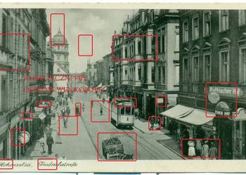 Pocztówka Hohensalza Friedrichstrasse Inowrocław Znaczek Pocztówka Hohensalza Friedrichstrasse Inowrocław Znaczek