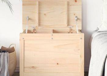 vidaXL Skrzynia do przechowywania, 110x50x45,5 cm, lita sosna(SKU823544) vidaXL Skrzynia do przechowywania, 110x50x45,5 cm, lita sosna(SKU823544)