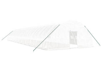 Szklarnia ze stalową ramą biała 132 m² 22x6x285 m WM-3188125