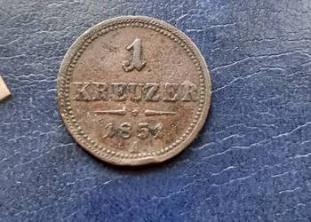 Stare monety 1 krajcar 1851 Austria Stare monety 1 krajcar 1851 Austria