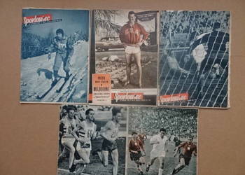 Sportowiec--rok  1956--5 gazet,,stan  dobry