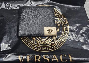 Portfel versace skóra naturalna