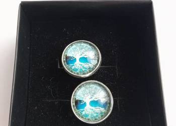 SPINKI do MANKIETÓW Błękitne Drzewo