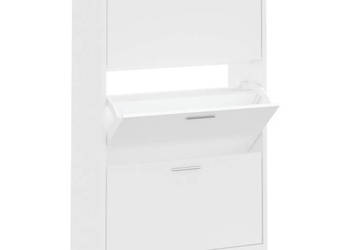 Szafka na buty biały 63x24x103 cm materiał drewnopochodny WM-342550