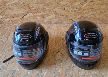 Kask Motocyklowy Motiways – Czarny Połysk (Uniseks / Uniwersalny)