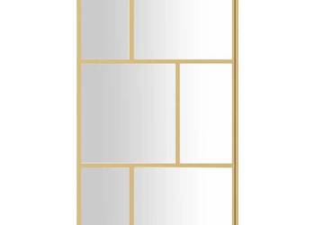 vidaXL Ścianka prysznicowa, przezroczyste szkło ESG, złota(SKU:154959)