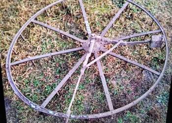 zabytkowa brona okragla  obrotowa  konna niemiecka przedwojenna