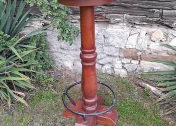 Stolik barowy duży cięzki drewniany dorenowacji retro vintage