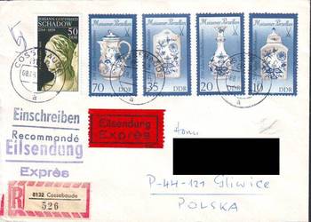 Kop. z  koresp. Filat. NRD - Polska 1989