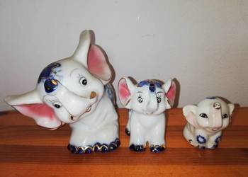 Stare porcelanowe słoniki - Kolekcja