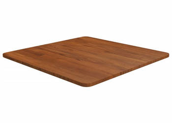 Kwadratowy blat do stolika ciemnobrązowy 60x60x15 cm dębowy WM-343016