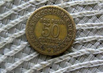 Francja 50 Centimes 1923r - ( Bon Pour )