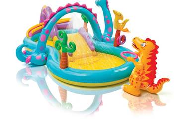 Basen dmuchany dla dzieci wodny plac zabaw zjeżdżalnia fontanna INTEX 57135