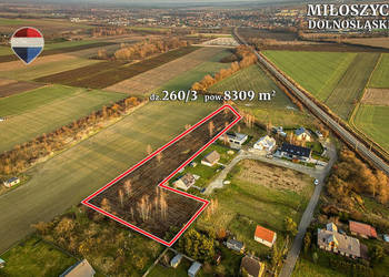 Działka inwestycyjna 8309 m² z MPZP koło Wrocławia