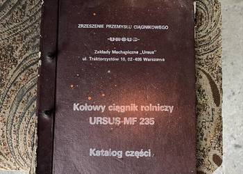 katalog częśći ciagnika mf235 orgynialna