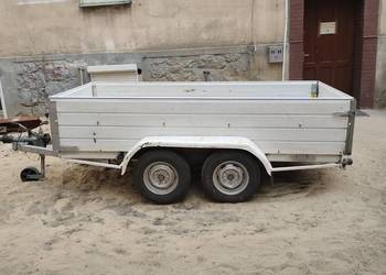 Przyczepa dwuosiowa wywrotka 300x120x50, DMC 2000 kg, pilot + plandeka