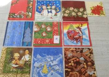 10 szt- 3 zł , jesień zima 40 zestawów serwetki do decoupage