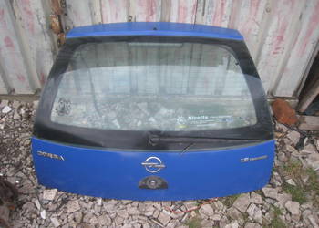 Klapa tylna bagażnika kompletna granatowa-fioletowa Opel Corsa C 00-06