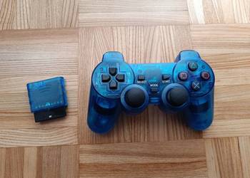 Pad bezprzewodowy PlayStation 2, PS2, niebieski, nowy